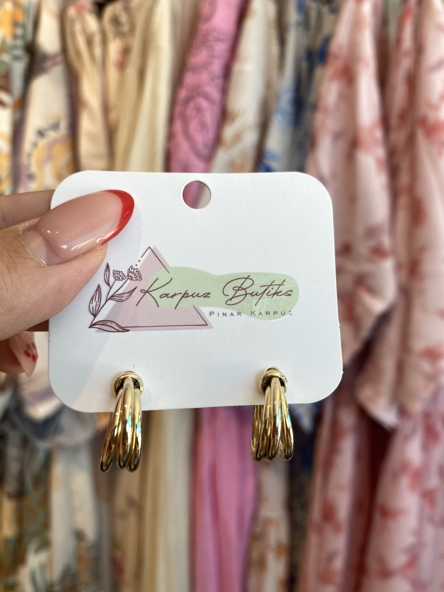 XUPİNG GOLD HALKA ÇELİK KÜPE