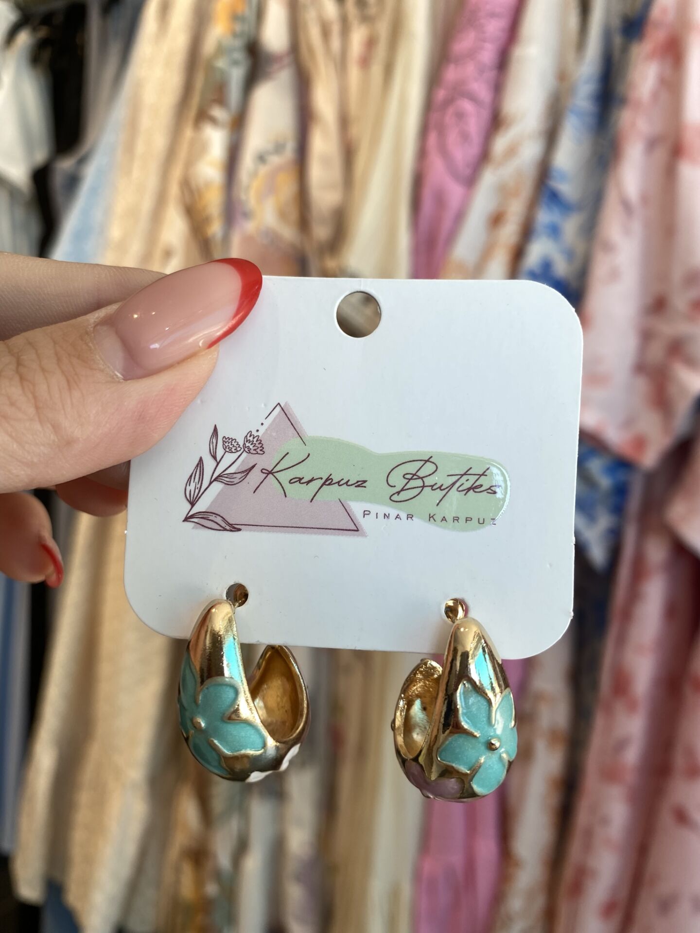 GOLD BOTTEGA VİP FLOWER KÜPE 2