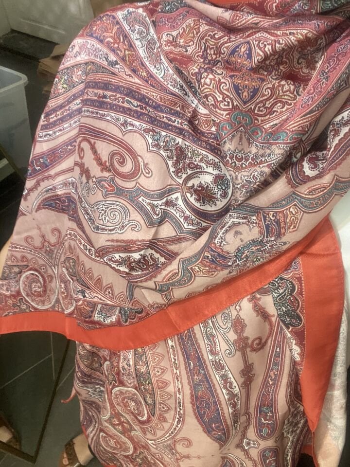 MK ETNİK DESEN ŞAL TURUNCU