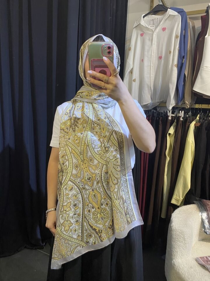 CAMELLİA ETNİK DESEN ŞAL A.YEŞİL