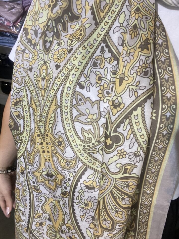 CAMELLİA ETNİK DESEN ŞAL A.YEŞİL