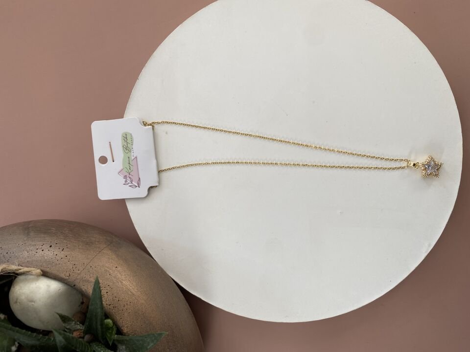GOLD ÇELİK KOLYE 45+5 CM