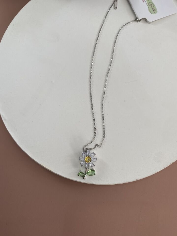 SİLVER ÇELİK KOLYE 45+5 CM