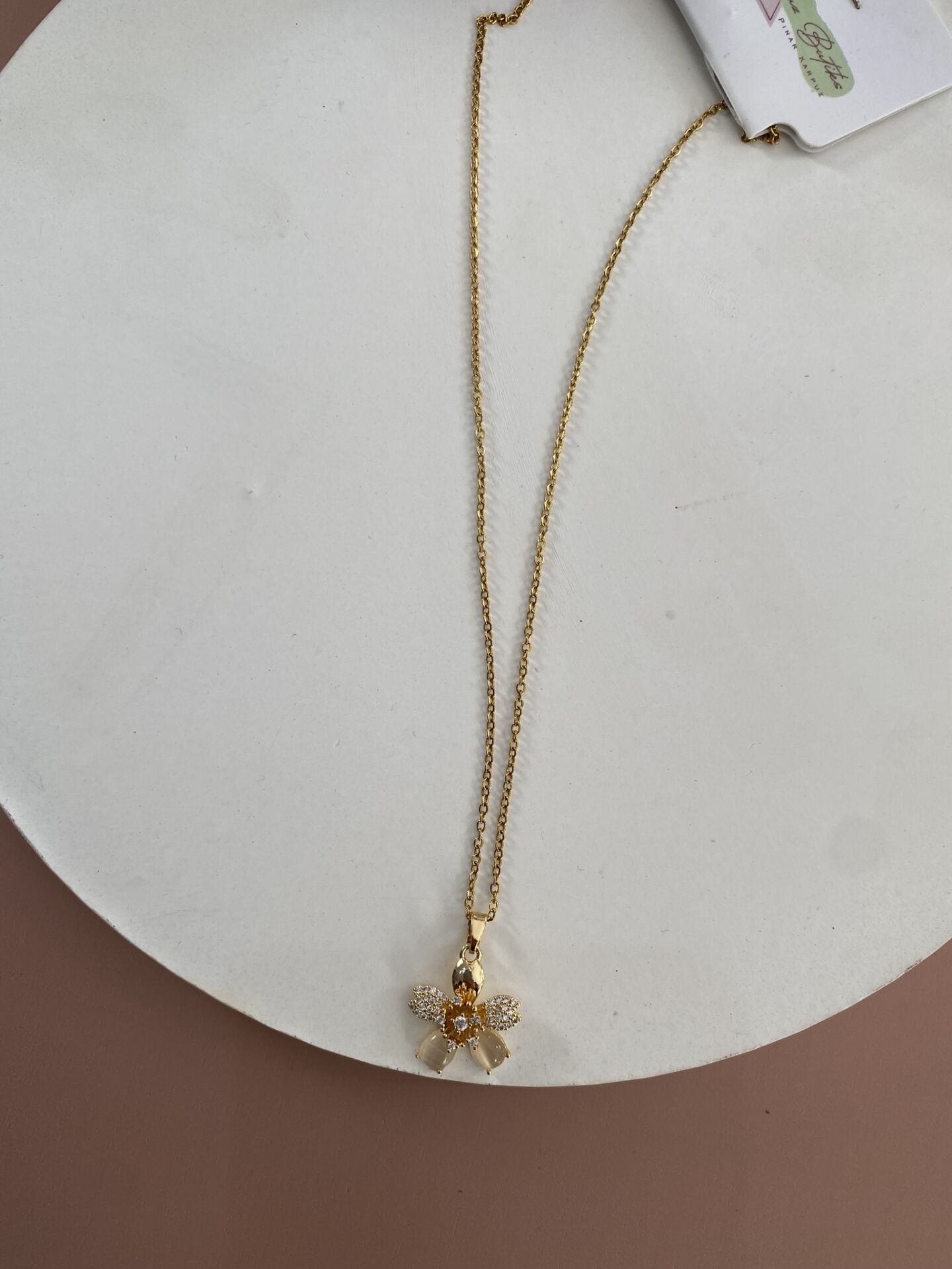 GOLD ÇELİK KOLYE 45+5 CM