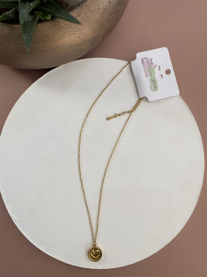 GOLD ÇELİK KOLYE 45+5 CM