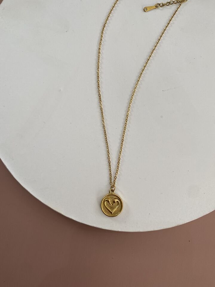 GOLD ÇELİK KOLYE 45+5 CM