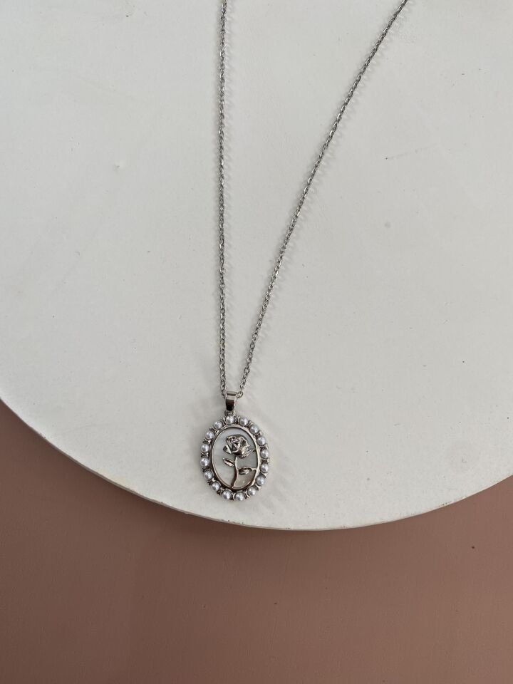 GÜMÜŞ ÇELİK KOLYE 45+5 CM