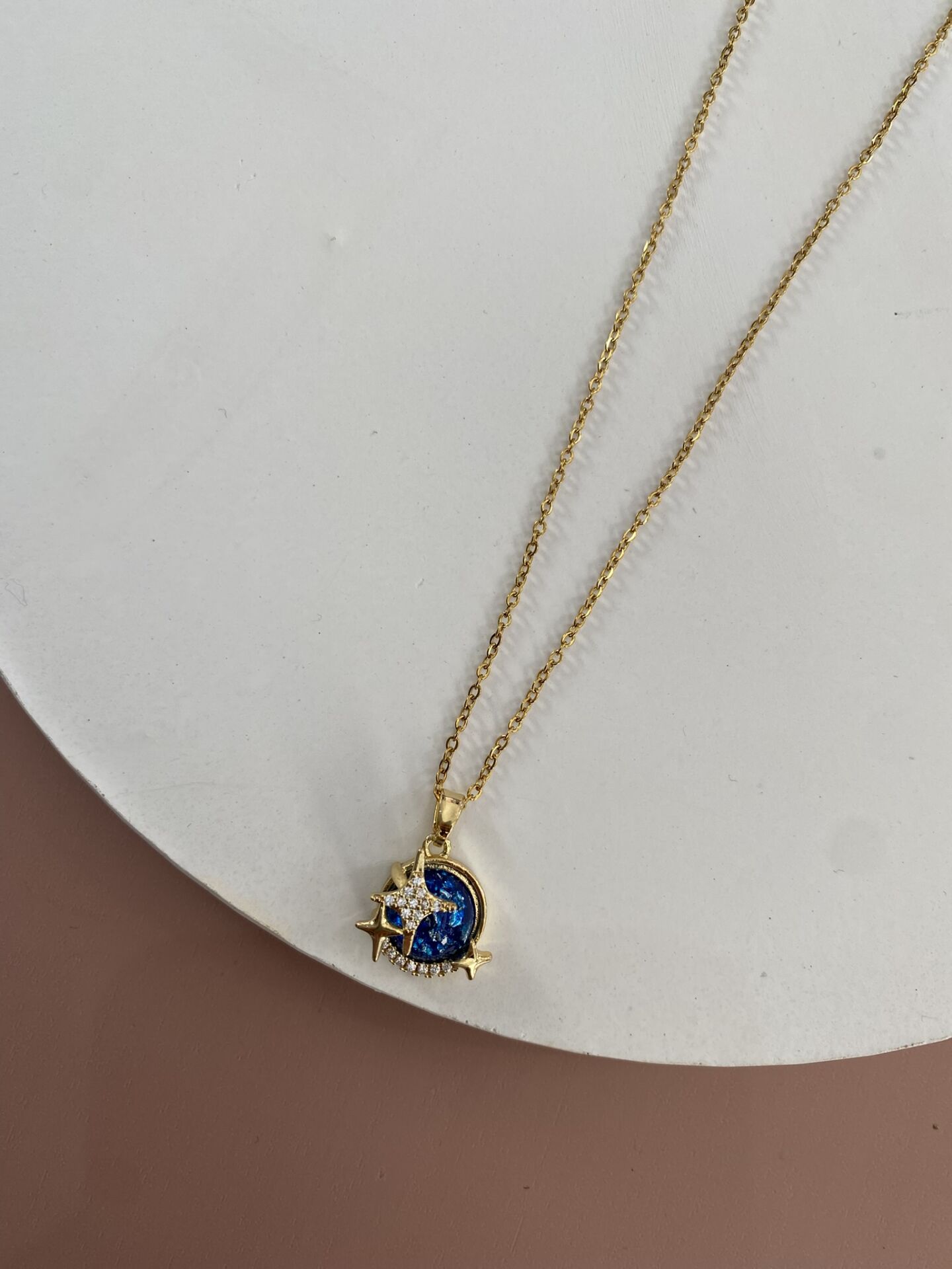 GOLD ÇELİK KOLYE 45+5 CM