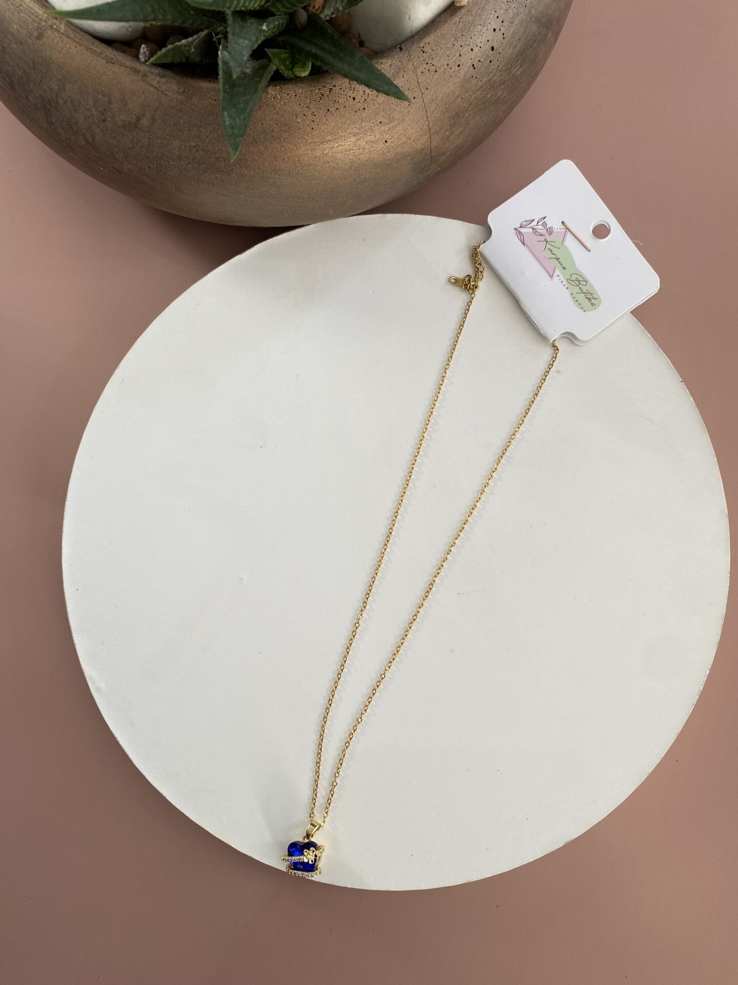 GOLD ÇELİK KOLYE 45+5 CM