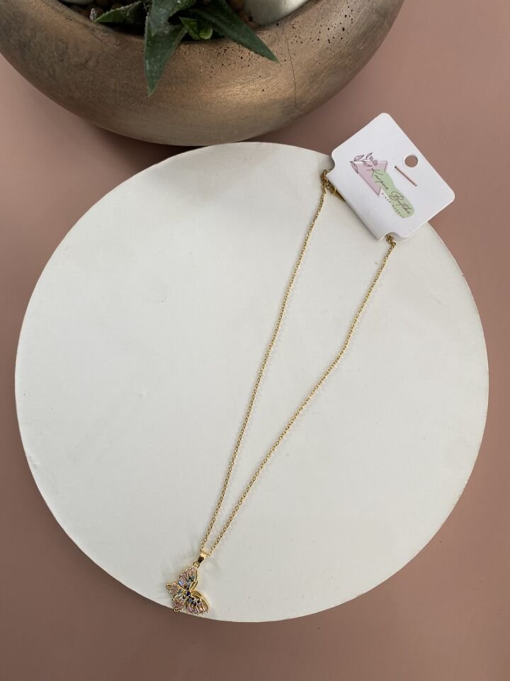 GOLD ÇELİK KOLYE 45+5 CM