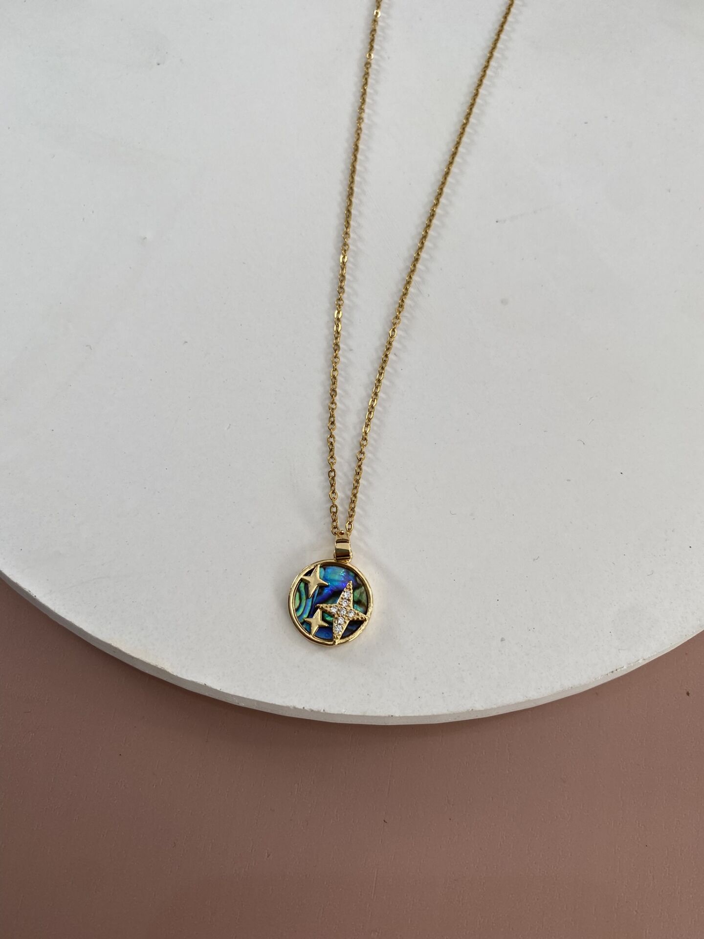 GOLD ÇELİK KOLYE 45+5 CM