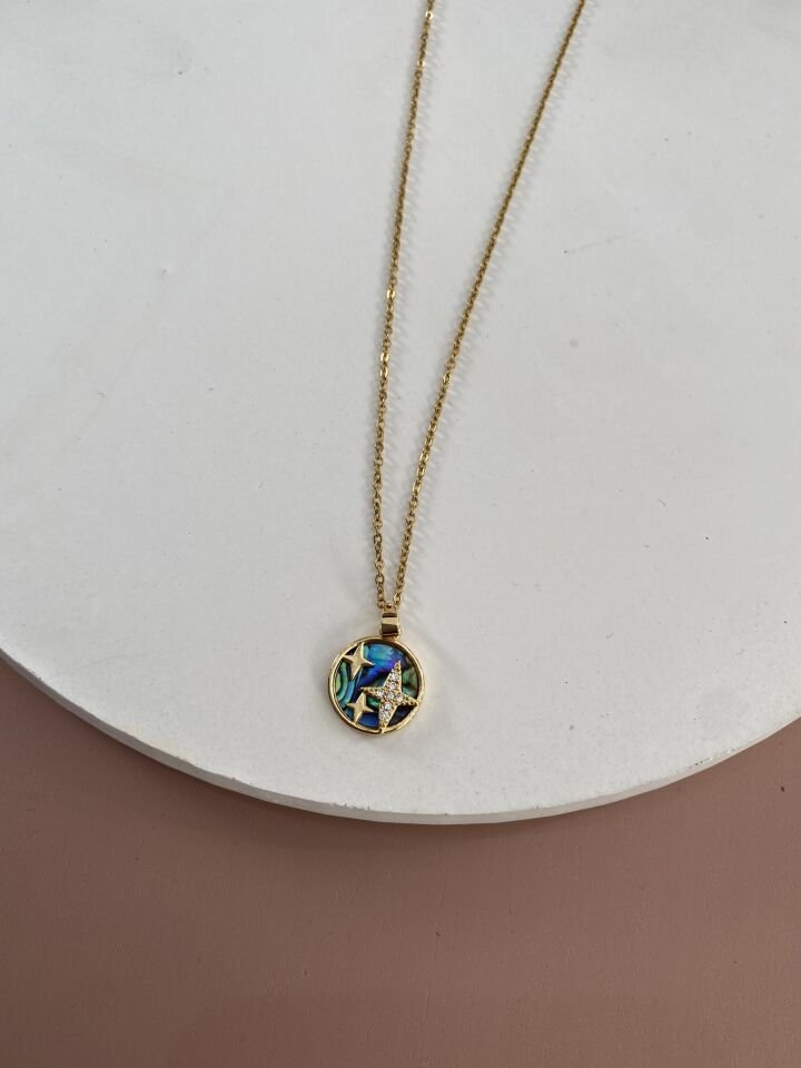 GOLD ÇELİK KOLYE 45+5 CM