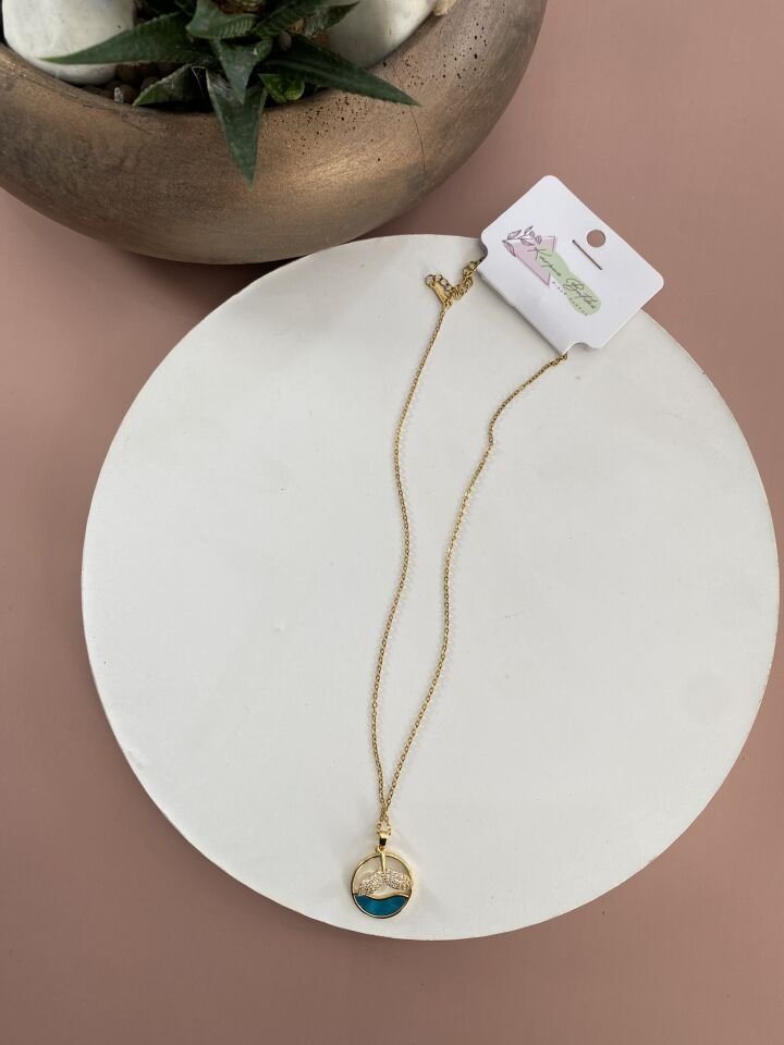 GOLD ÇELİK KOLYE 45+5 CM
