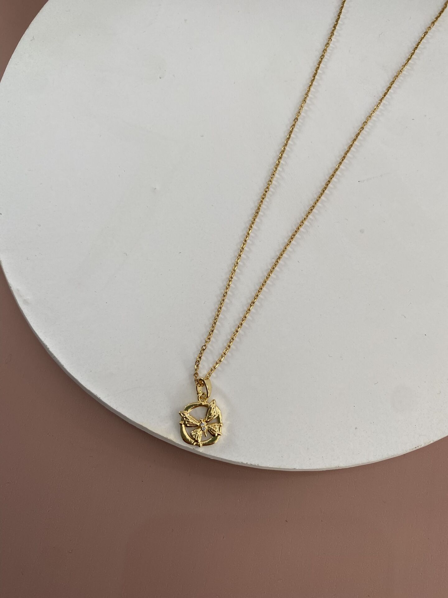GOLD ÇELİK KOLYE 45+5 CM