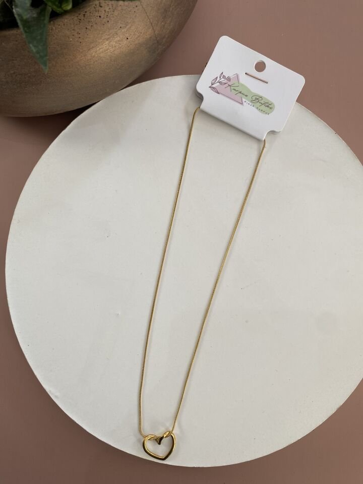 GOLD ÇELİK KOLYE 45+5 CM