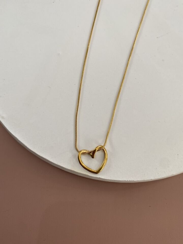 GOLD ÇELİK KOLYE 45+5 CM