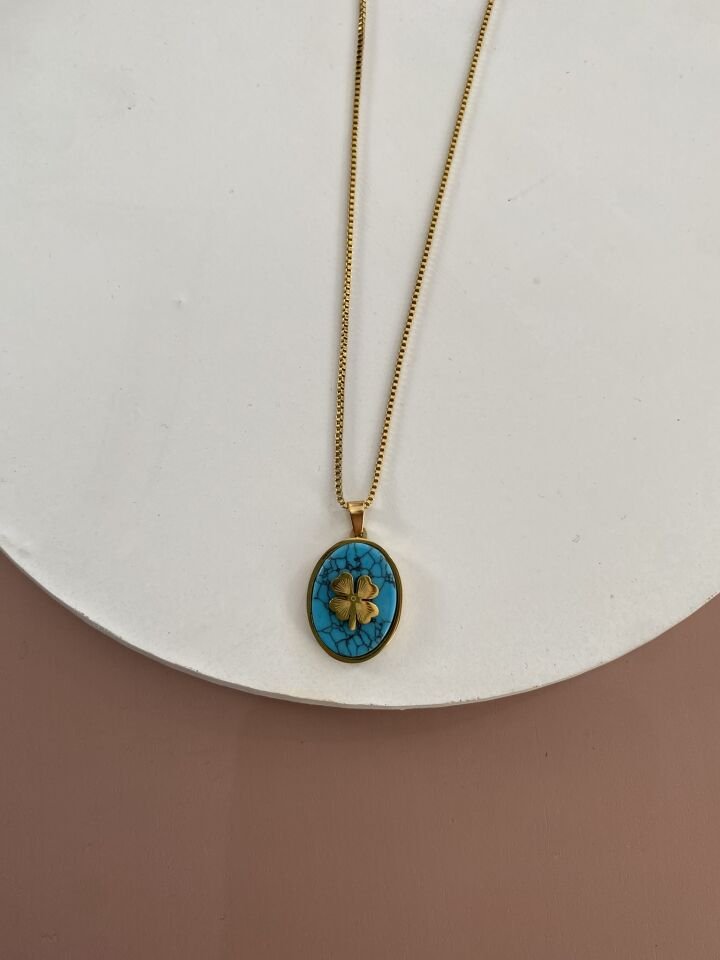 GOLD ÇELİK KOLYE 45+5 CM
