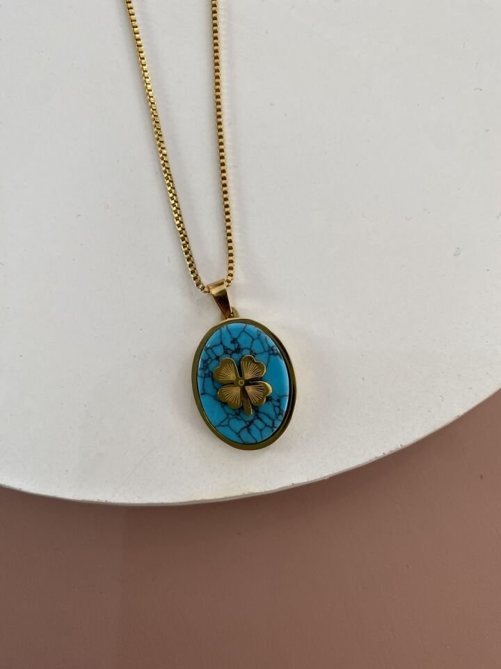 GOLD ÇELİK KOLYE 45+5 CM