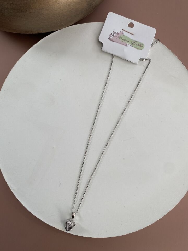GÜMÜŞ ÇELİK KOLYE 45+5 CM