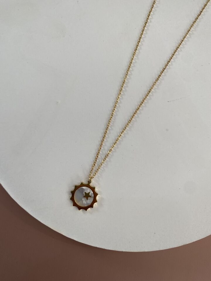 GOLD ÇELİK KOLYE 45+5 CM