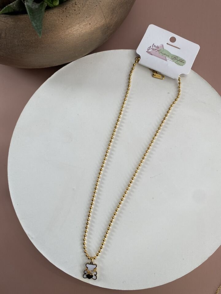 GOLD ÇELİK KOLYE 45+5 CM