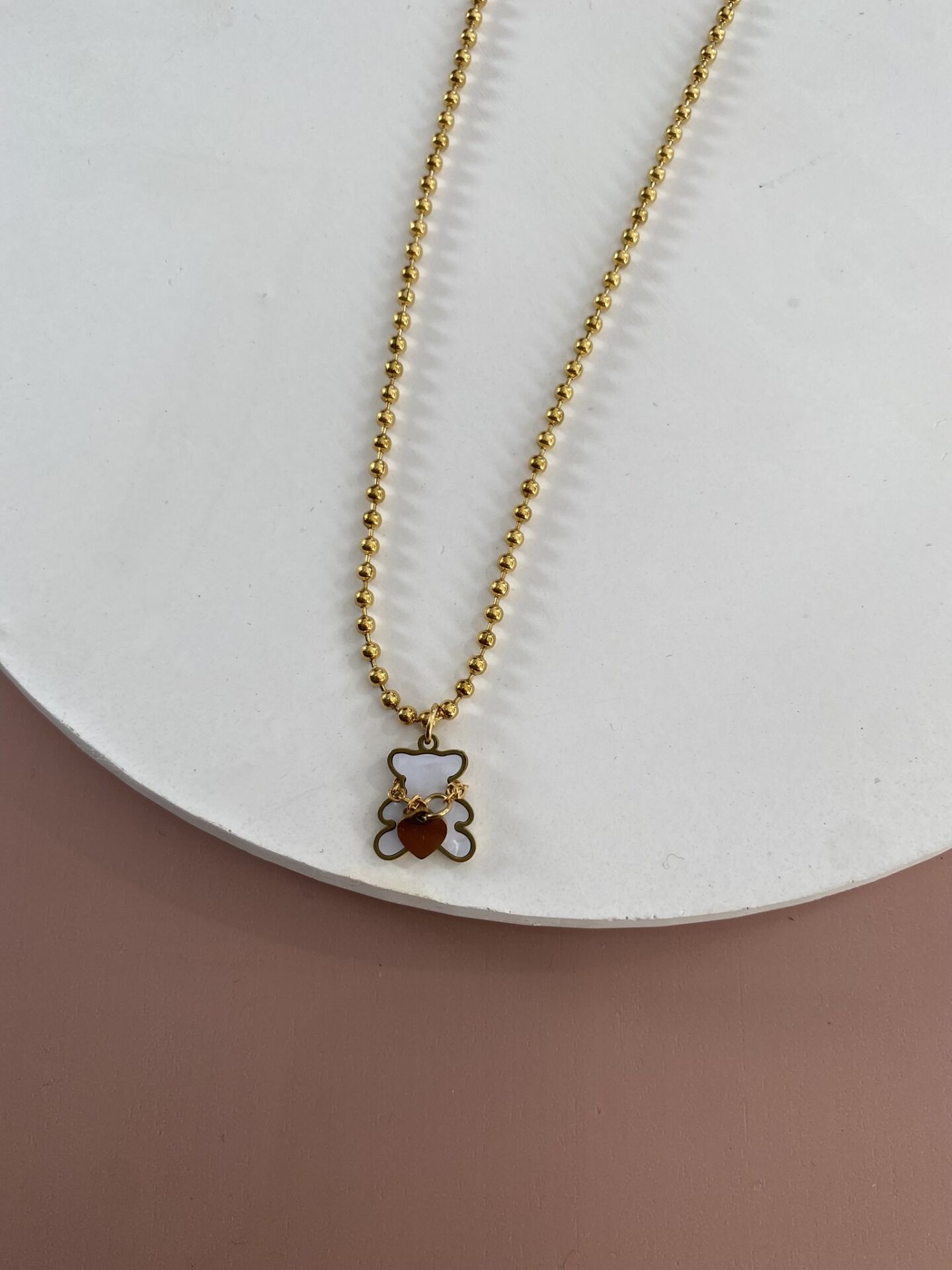 GOLD ÇELİK KOLYE 45+5 CM