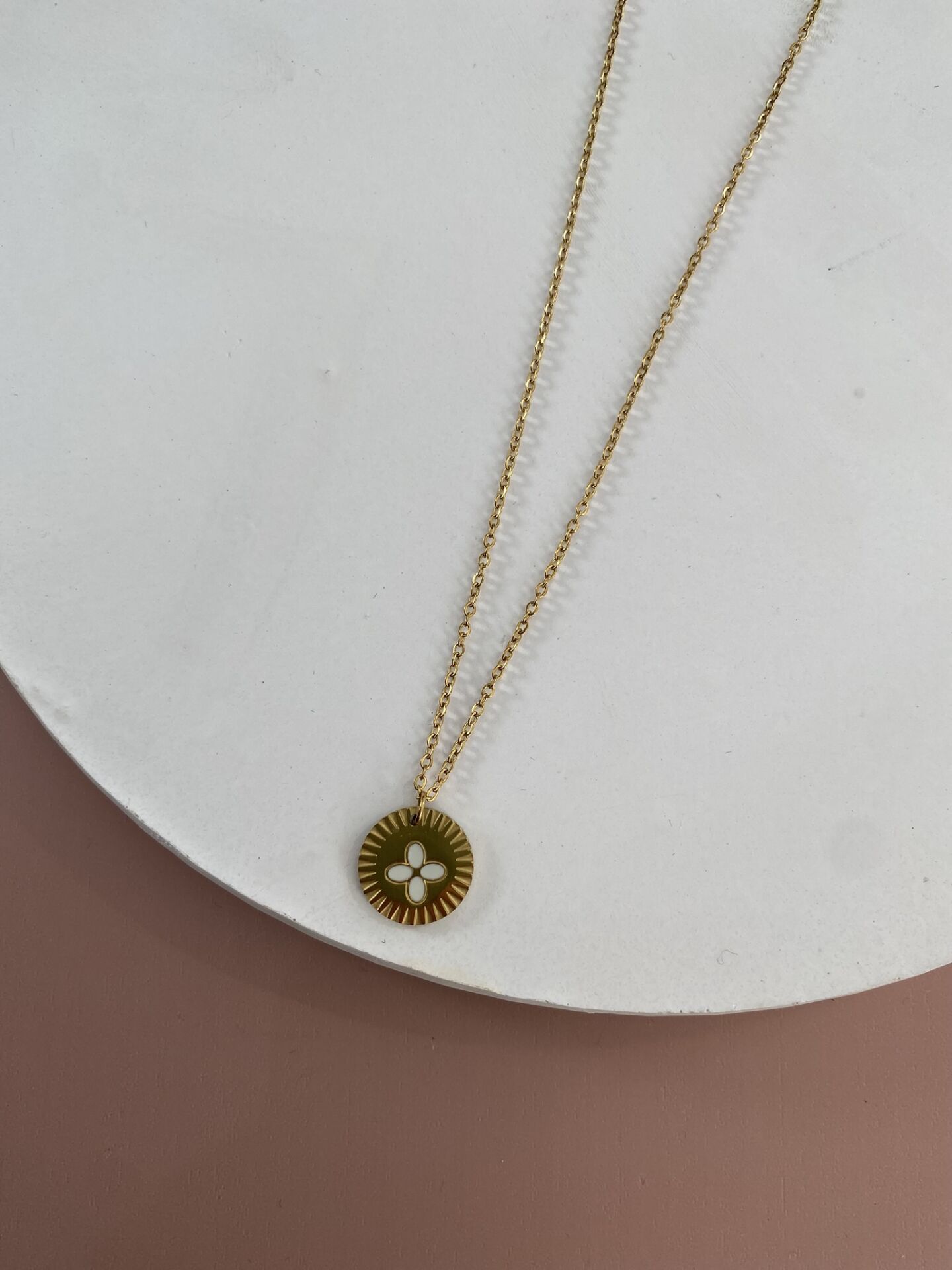 GOLD ÇELİK KOLYE 45+5 CM