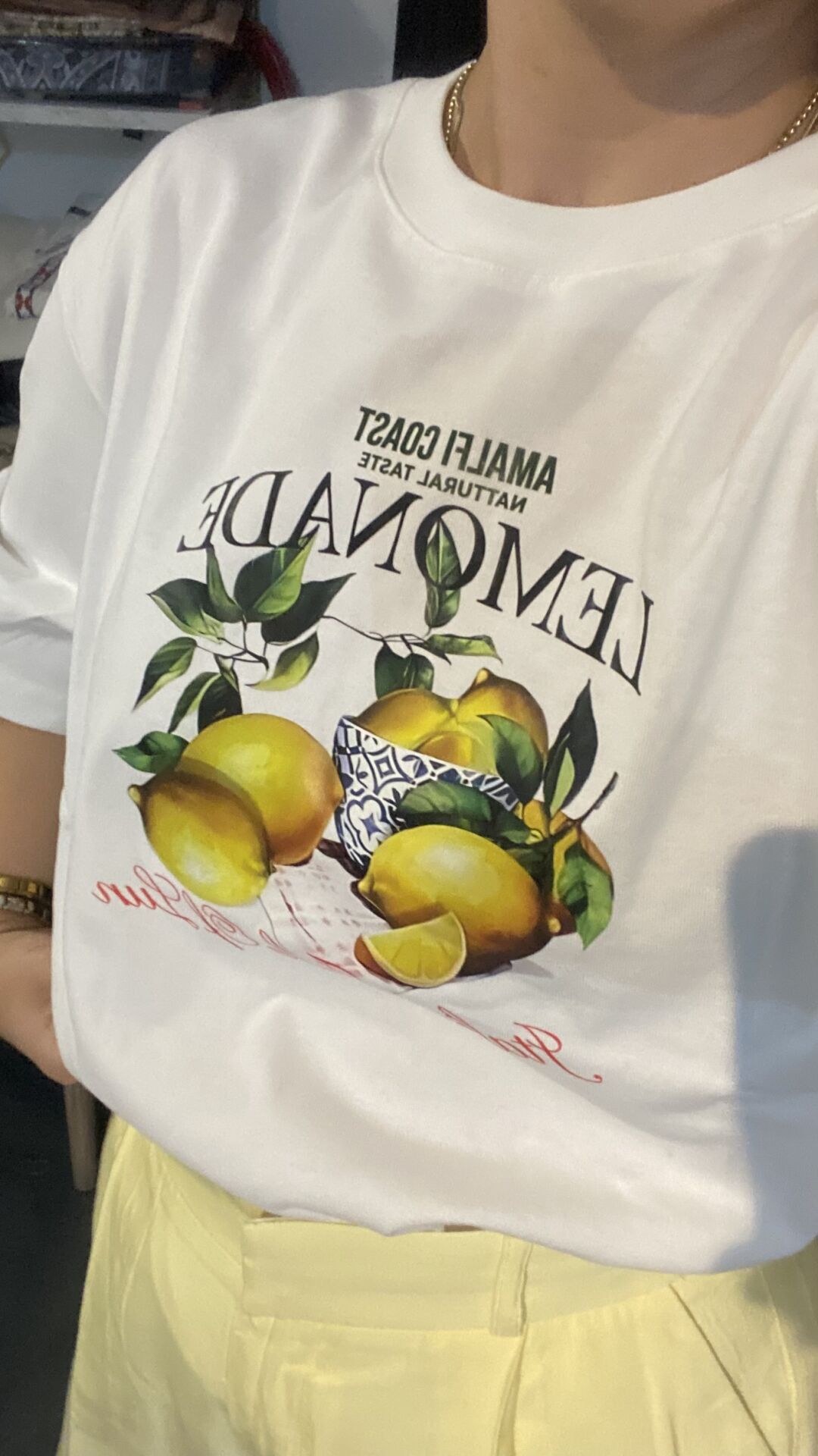 AMALFİ LİMON BASKILI TİŞÖRT