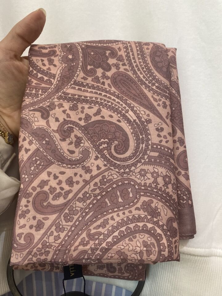 NURSEMA ETNİK DESEN ŞAL PEMBE 2