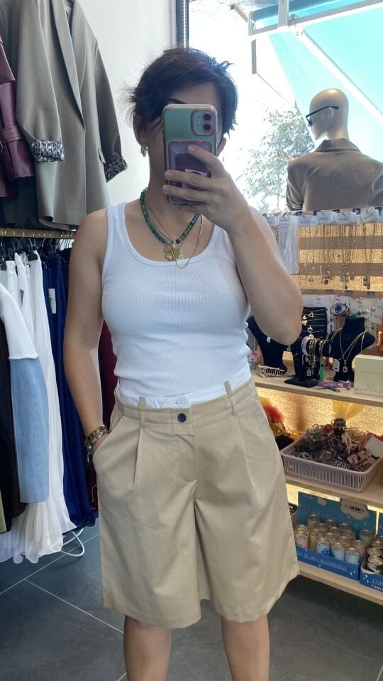 PREMİUM ŞEHİR BOY ŞORT BEJ