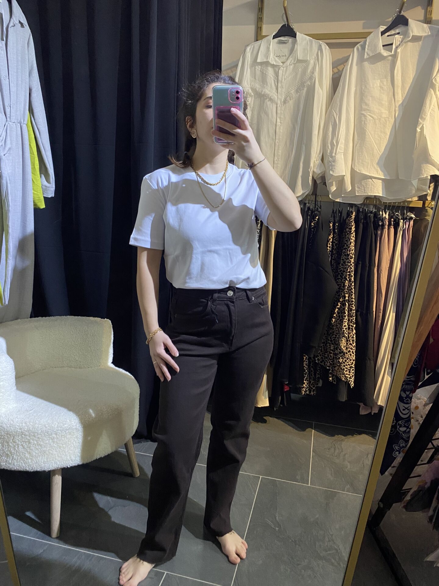 ZR MARKA MODEL KAHVE LİKRALI BOYFİT JEAN