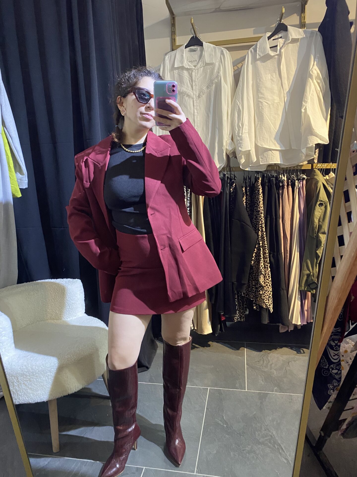 BORDO PREMİUM ETEKLİ CEKET TAKIM