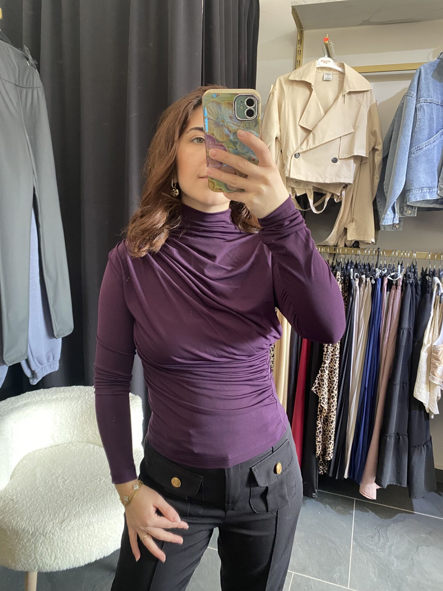 DRAPELİ MODEL SANDY BLUZ