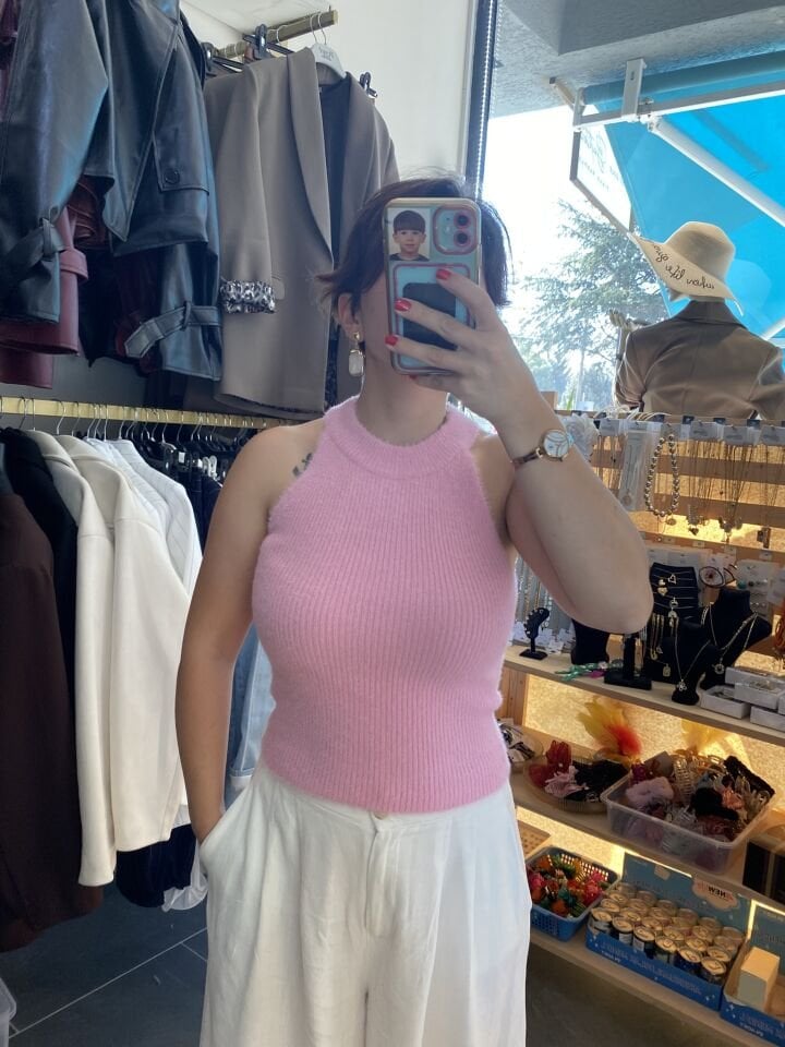 PEMBE TRİKO ATLET