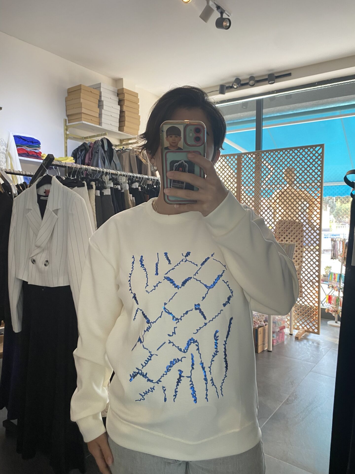 ORJ MARKA NTWRK BEYAZ SWEATSHİRT