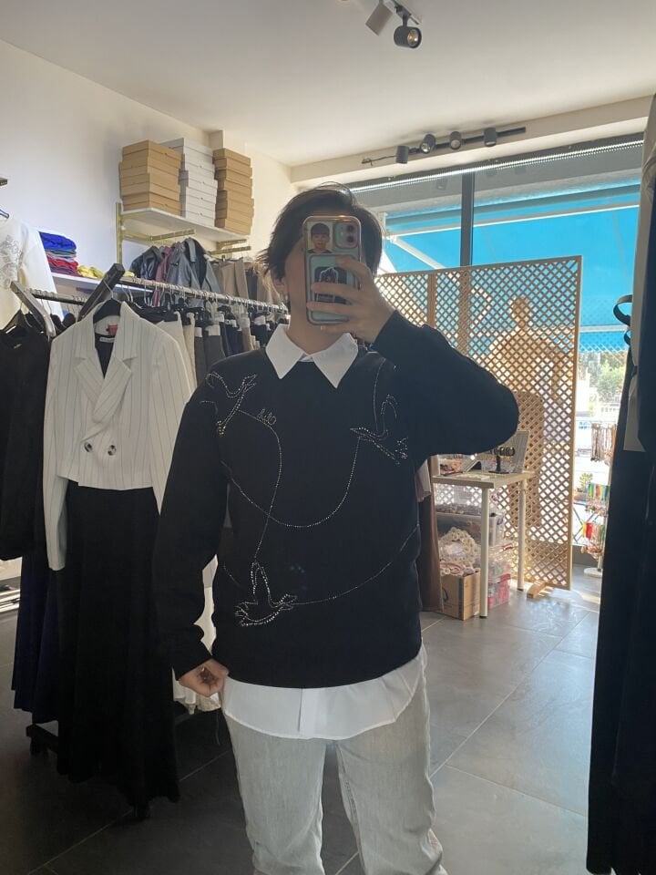 ORJ MARKA BYMN SİYAH SWEATSHİRT
